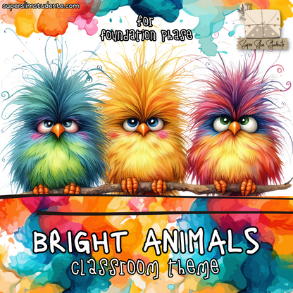 Bright Animals Classroom Theme (Foundation Phase)