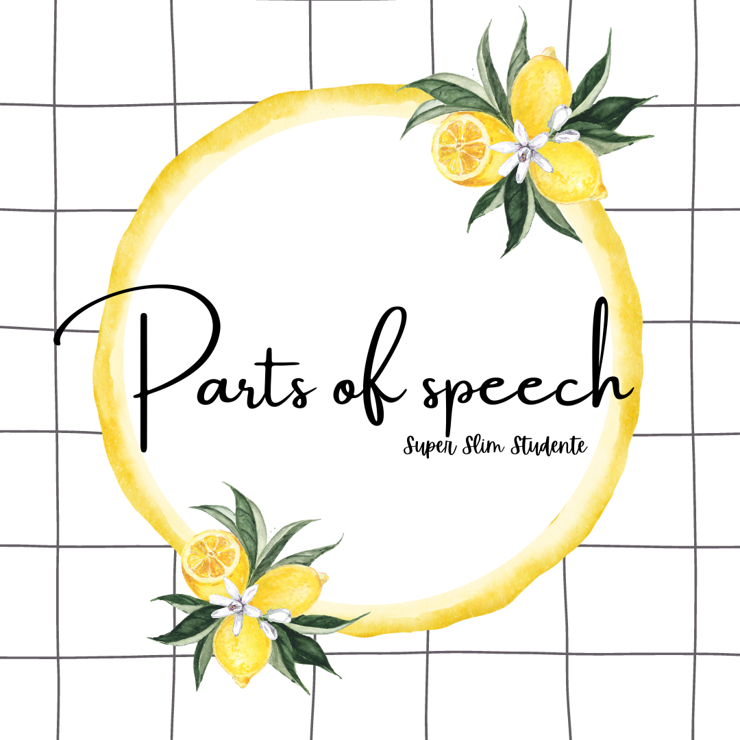 Parts of speech (Modern Lemon Theme)