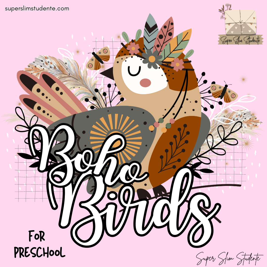 Pastel Boho Birds Classroom Theme (Preschool)