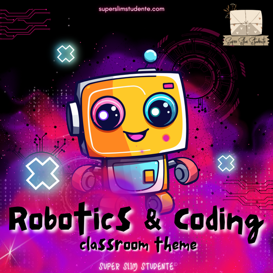 Robotics & Coding Classroom Theme Neon