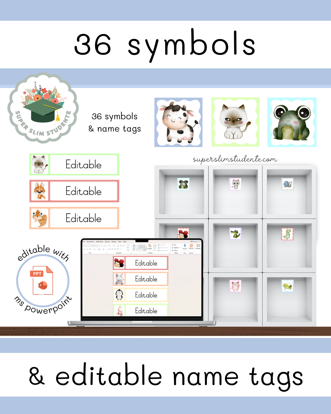 Symbols and Editable Name Tags