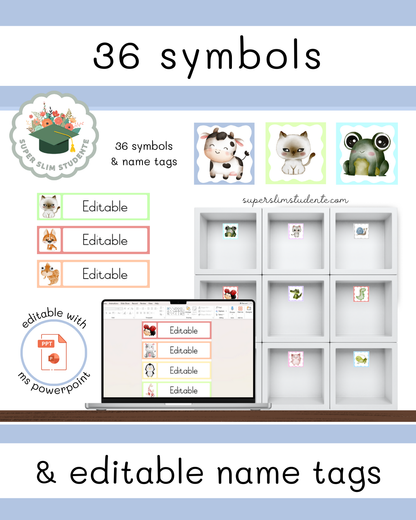 Symbols and Editable Name Tags