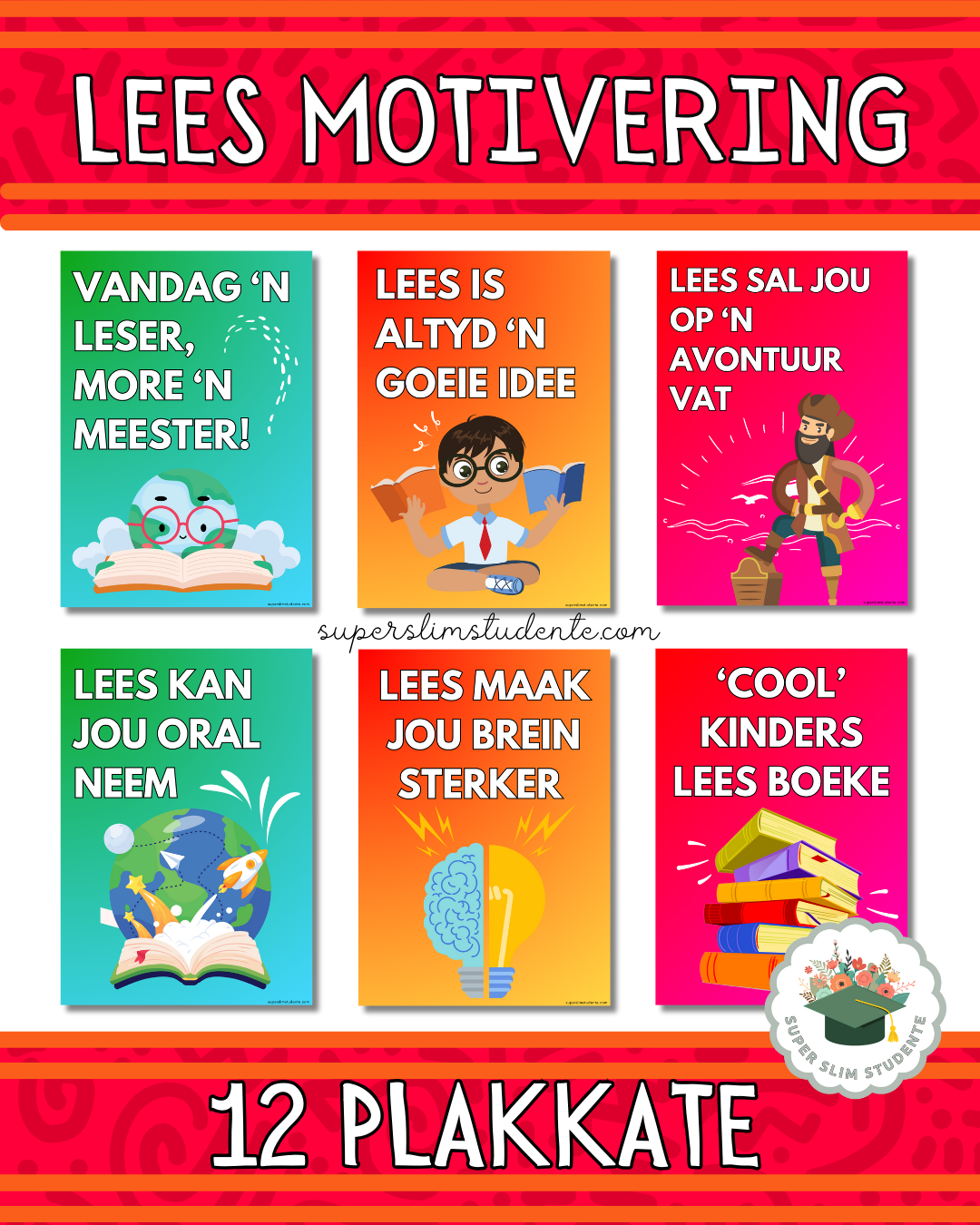 Reading Posters: Colourful [Choose Language]