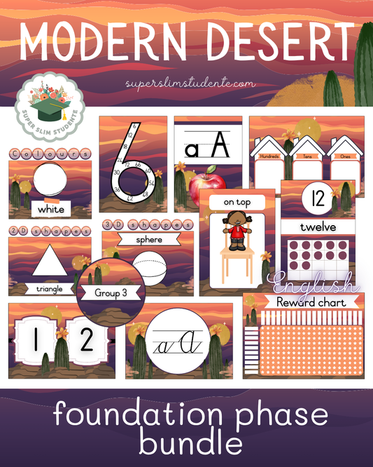 Modern Desert Theme / Foundation Phase Bundle [Choose Language]