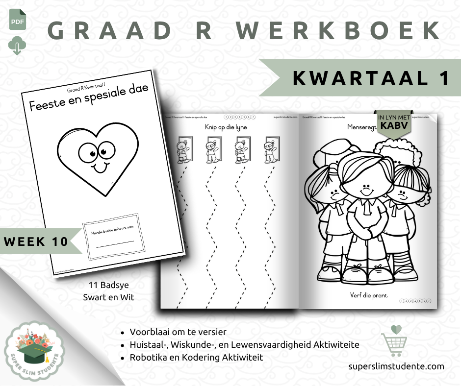 Gr. R Term 1 Workbook: Festivities & Special Days [Choose Language]