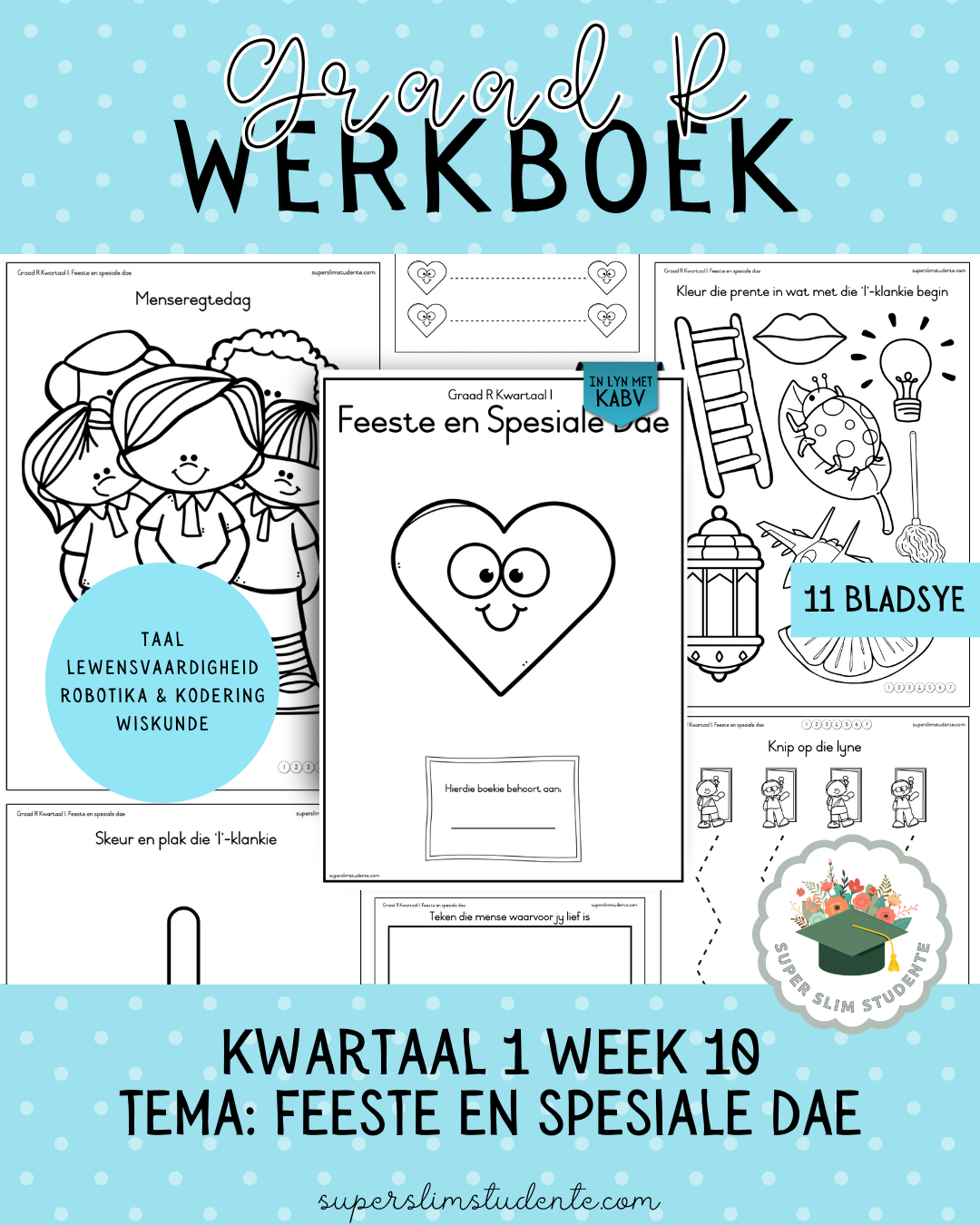 Gr. R Term 1 Workbook: Festivities & Special Days [Choose Language]