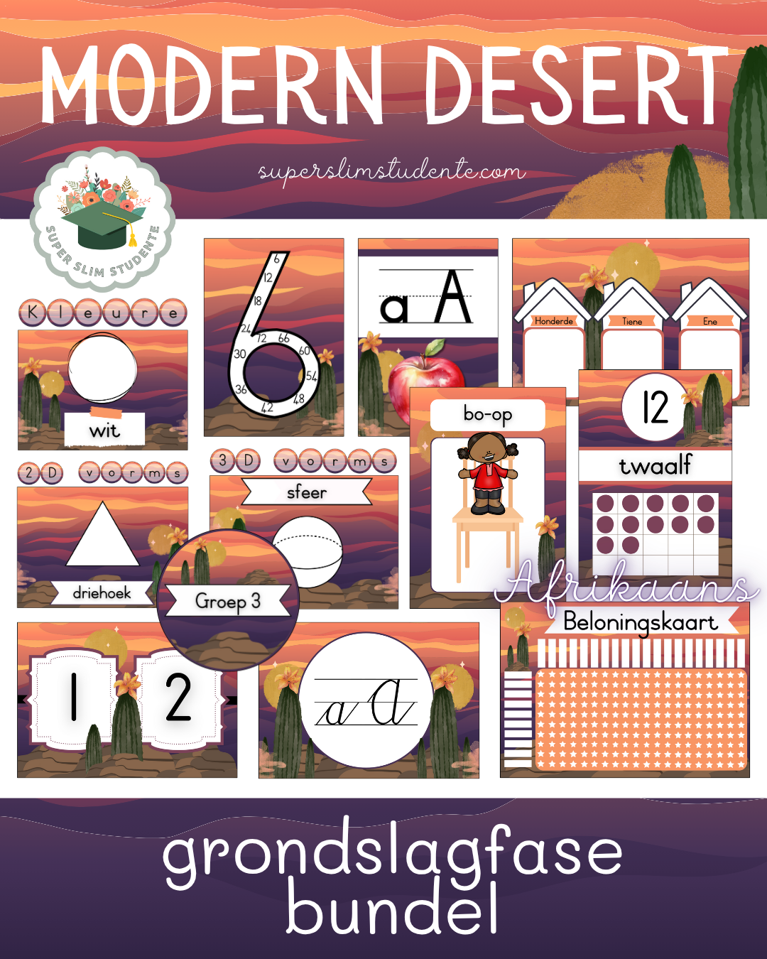 Modern Desert Theme / Foundation Phase Bundle [Choose Language]
