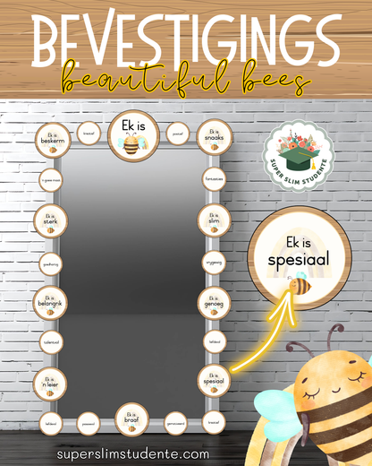 Affirmations: Beautiful Bees Theme [Choose Language]