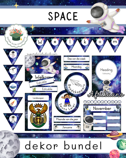 Space Theme / Decor Bundle [Choose Language]