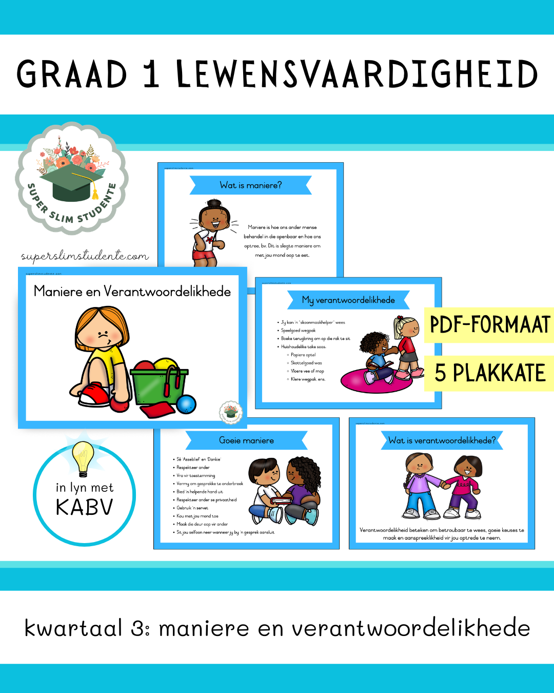 Grade 1 Term 3: Manners & Responsibilities [Choose Language]
