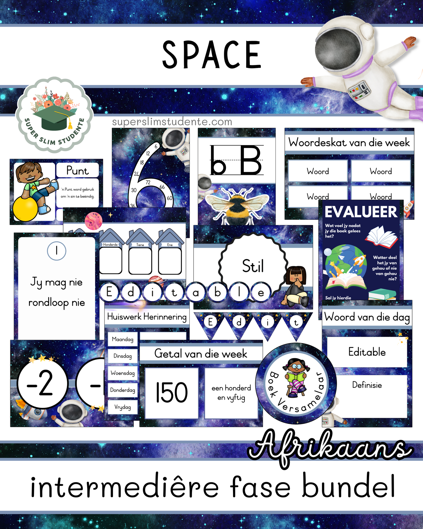 Space Theme / Intermediate Phase Bundle [Choose Language]