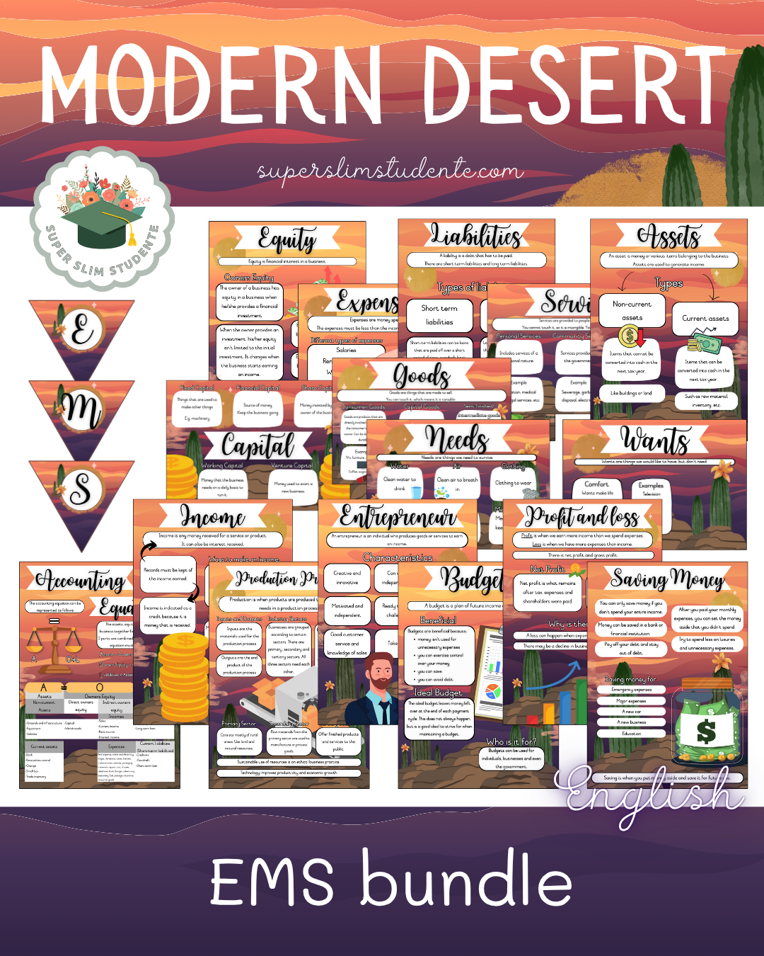 Modern Desert Theme / EMS Bundle [Choose Language]