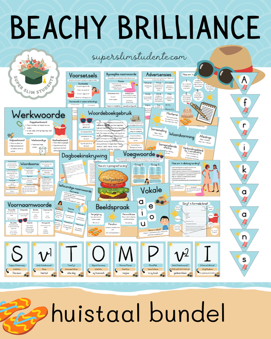 Beachy Brilliance Theme / Afrikaans Huistaal Bundel