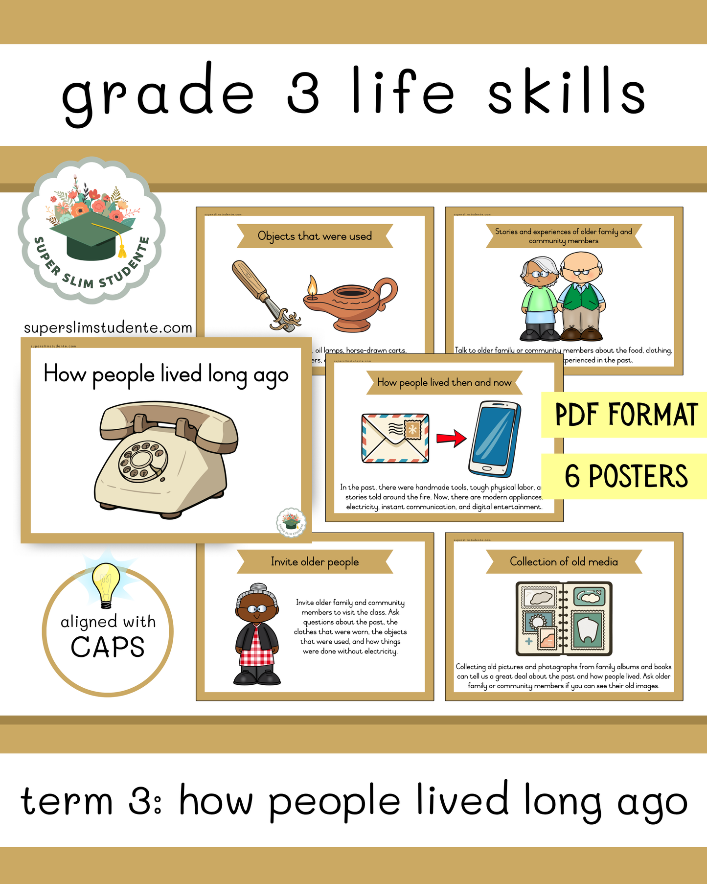 Grade 3 Term 3: How people lived long ago [Choose Language]