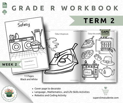 Gr. R Term 2 Workbook: Safety [Choose Language]
