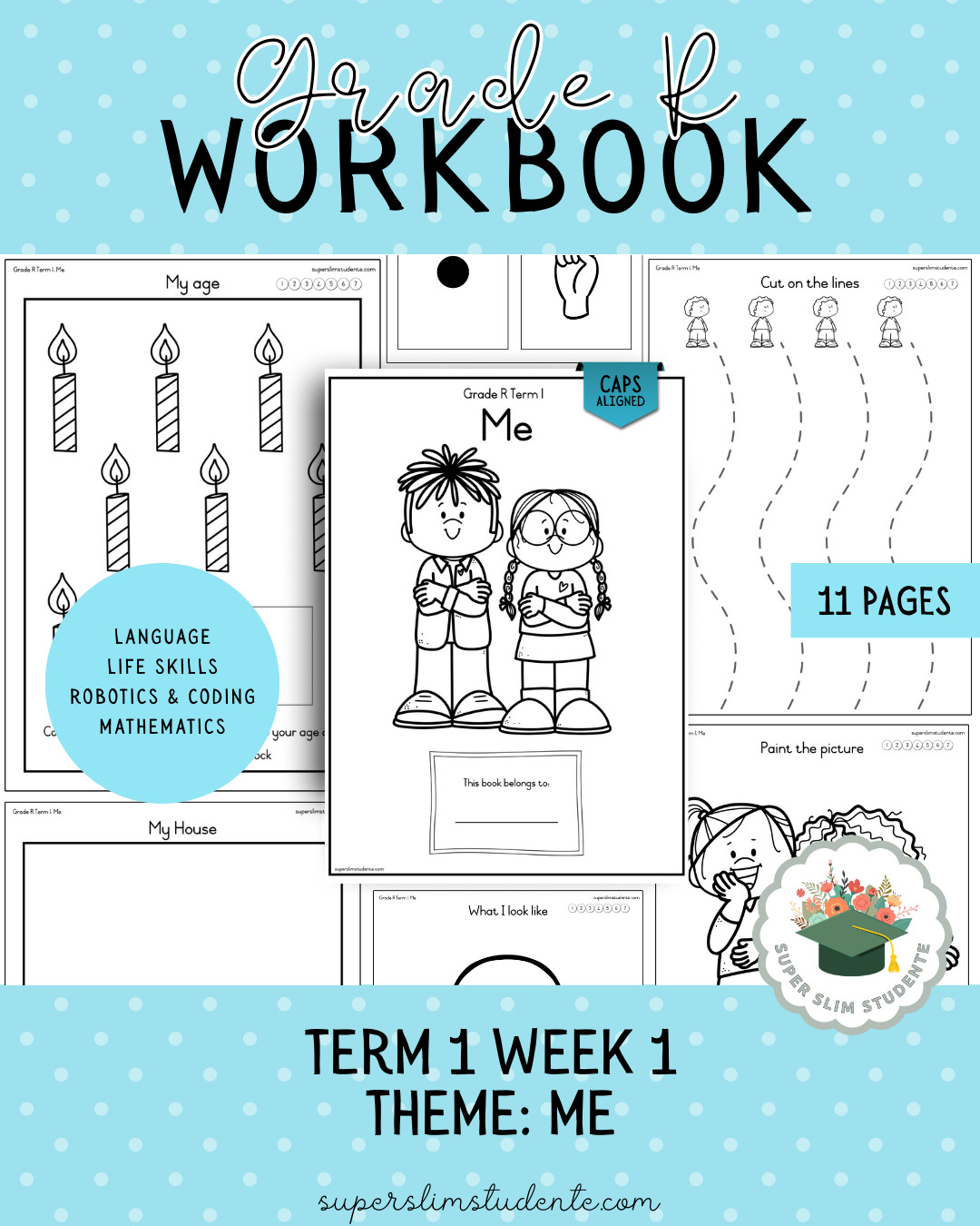 Gr. R Term 1 Workbook: Me [Choose Language]