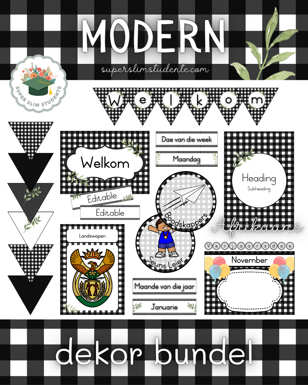 Modern Theme / Decor Bundle [Choose Language]