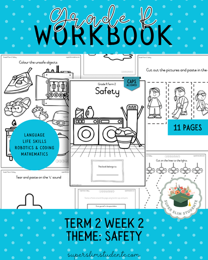 Gr. R Term 2 Workbook: Safety [Choose Language]