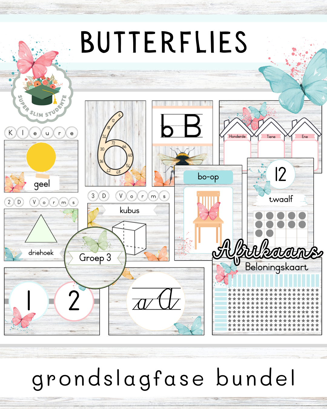 Butterfly Theme / Foundation Phase Bundle [Choose Language]