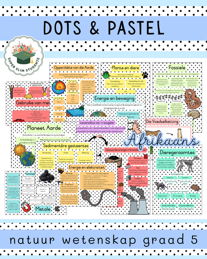 Dots & Pastel Theme / NS Grade 5 Bundle [Choose Language]