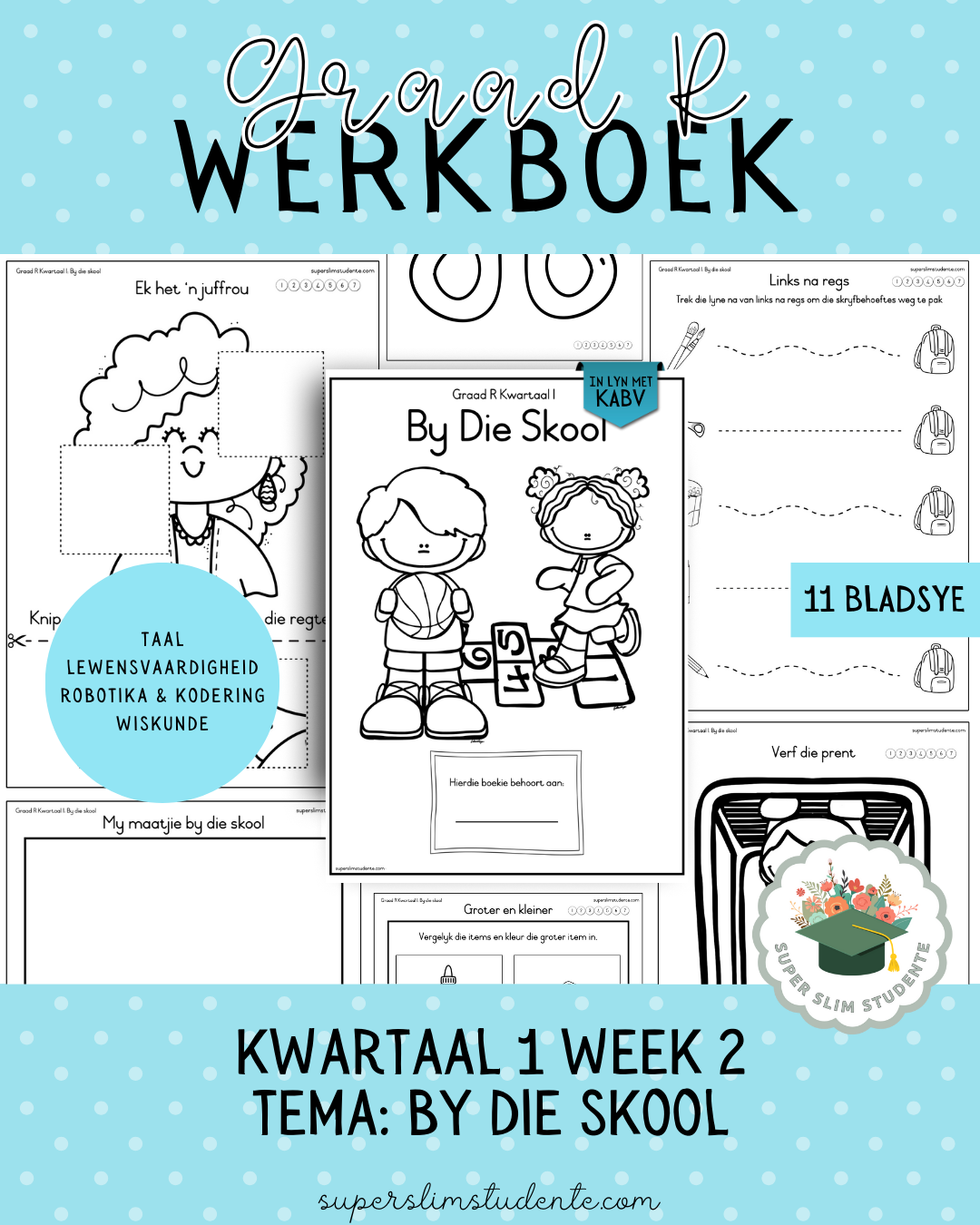 Gr. R Term 1 Workbook: At School [Choose Language]