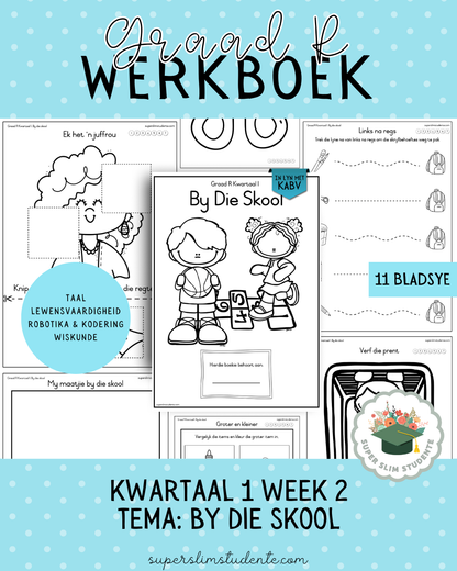 Gr. R Term 1 Workbook: At School [Choose Language]