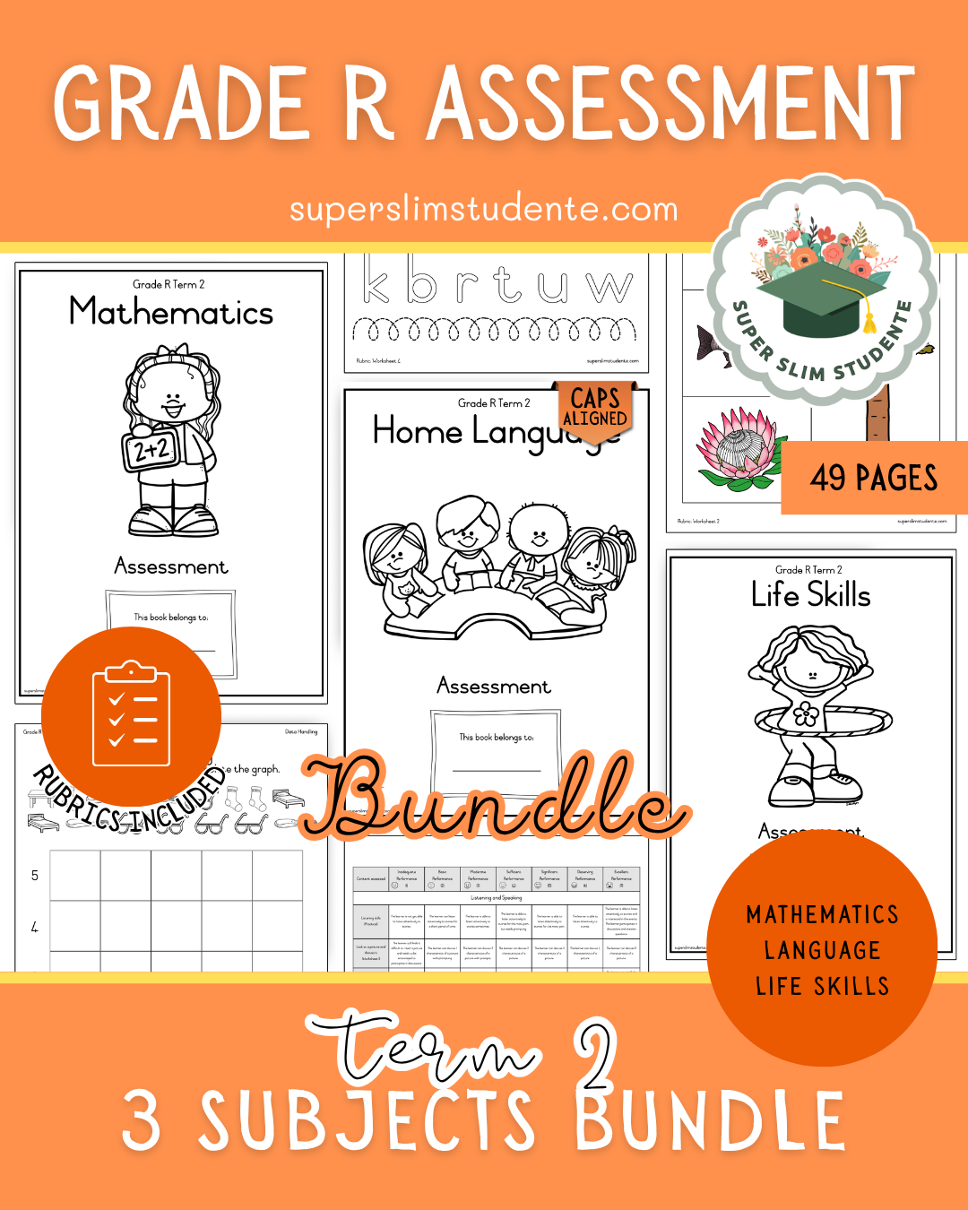 Term 2: Grade R Assessments Bundle [Choose Language]
