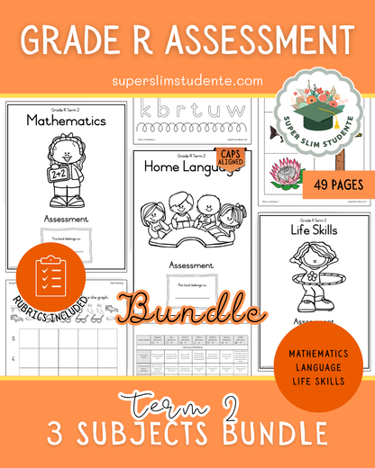 Term 2: Grade R Assessments Bundle [Choose Language]