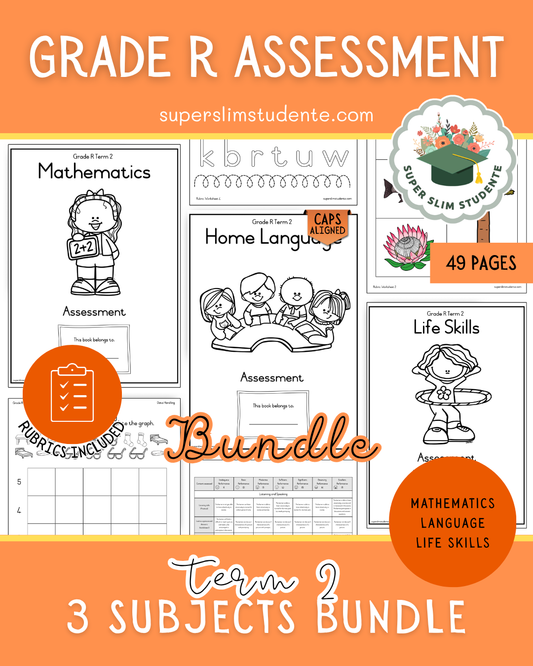 Term 2: Grade R Assessments Bundle [Choose Language]