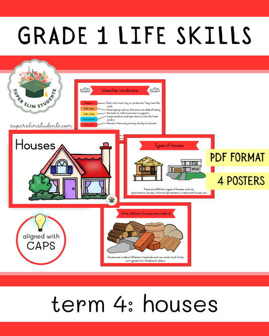 Grade 1 Term 4: Houses [Choose Language]