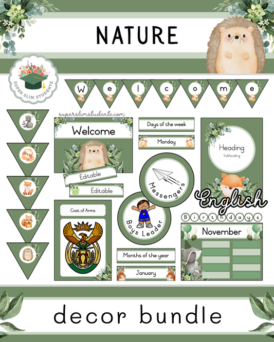 Nature Theme / Decor Bundle [Choose Language]