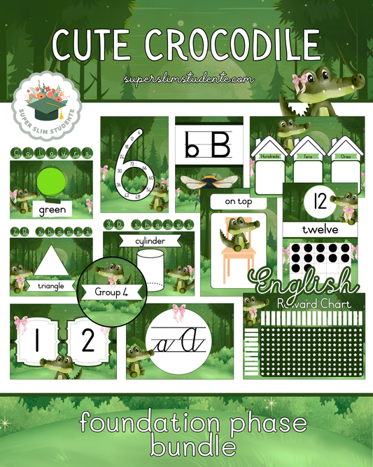 Cute Crocodile Theme / Foundation Phase Bundle [Choose Language]