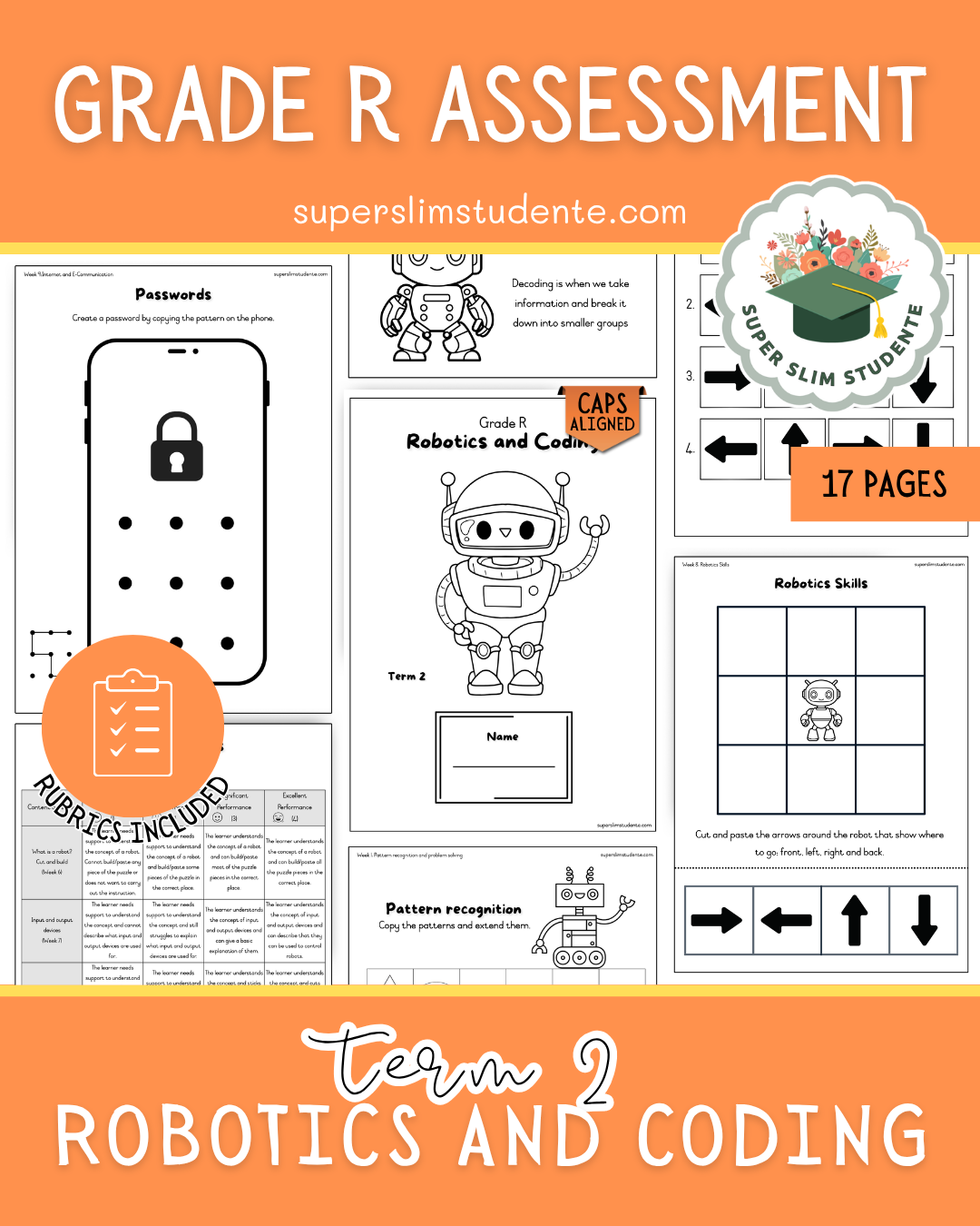 Term 2: Grade R Robotics & Coding Assessment [Choose Language]