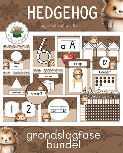 Hedgehog Theme / Foundation Phase Bundle [Choose Language]