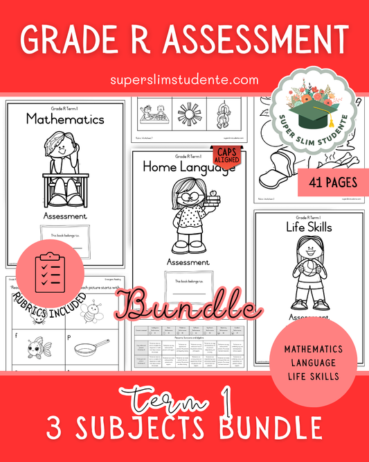Term 1: Grade R Assessments Bundle [Choose Language]