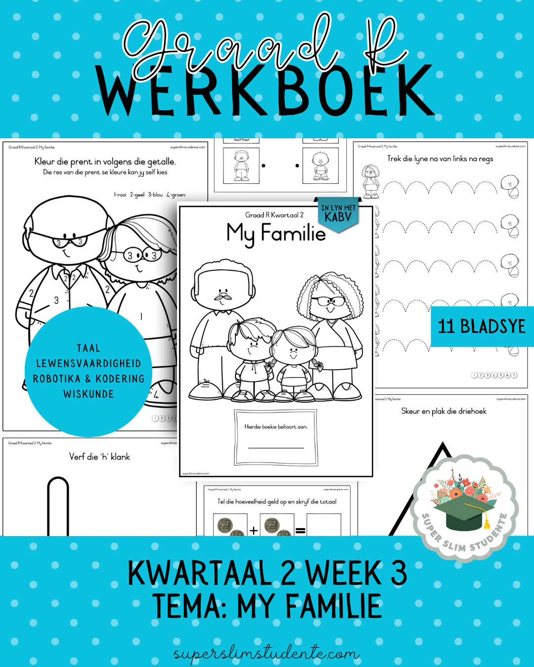 Gr. R Term 2 Workbook: My Family [Choose Language]