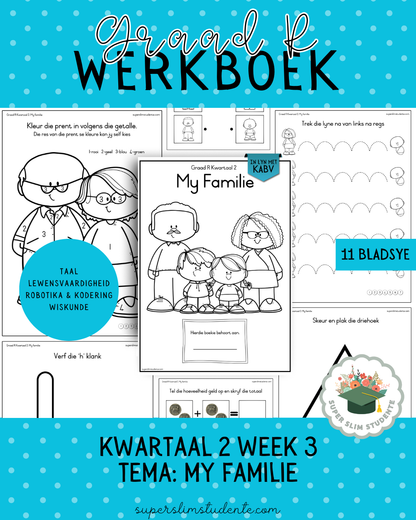 Gr. R Term 2 Workbook: My Family [Choose Language]