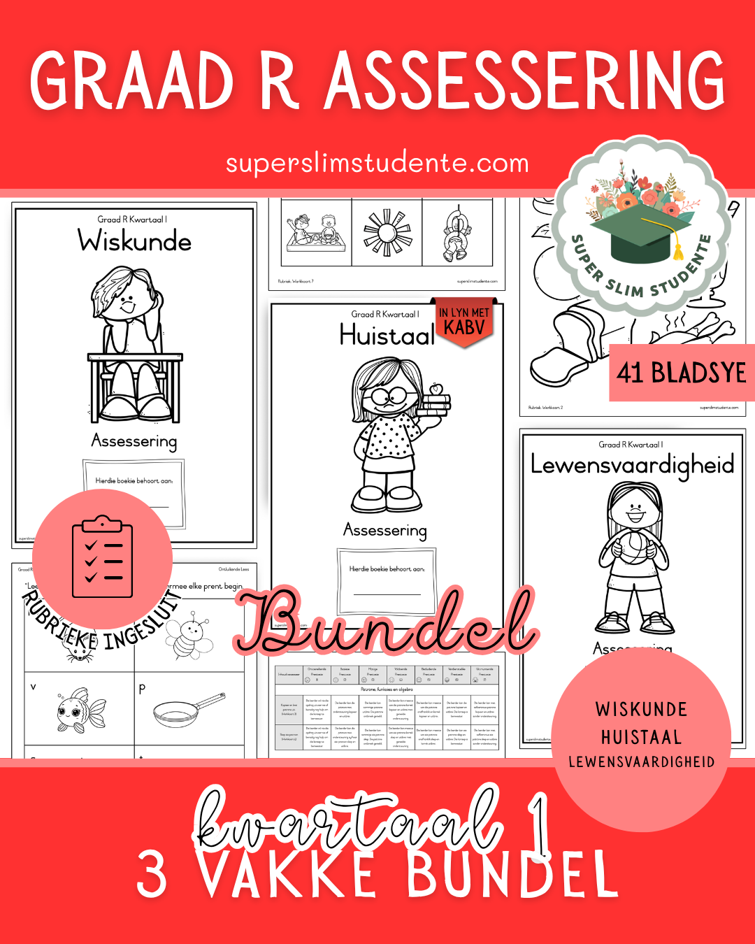Term 1: Grade R Assessments Bundle [Choose Language]