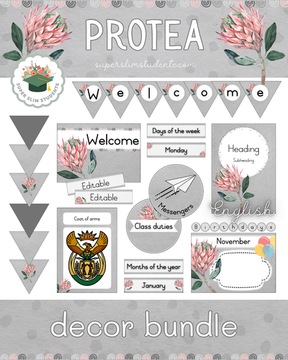 Protea Theme / Decor Bundle [Choose Language]
