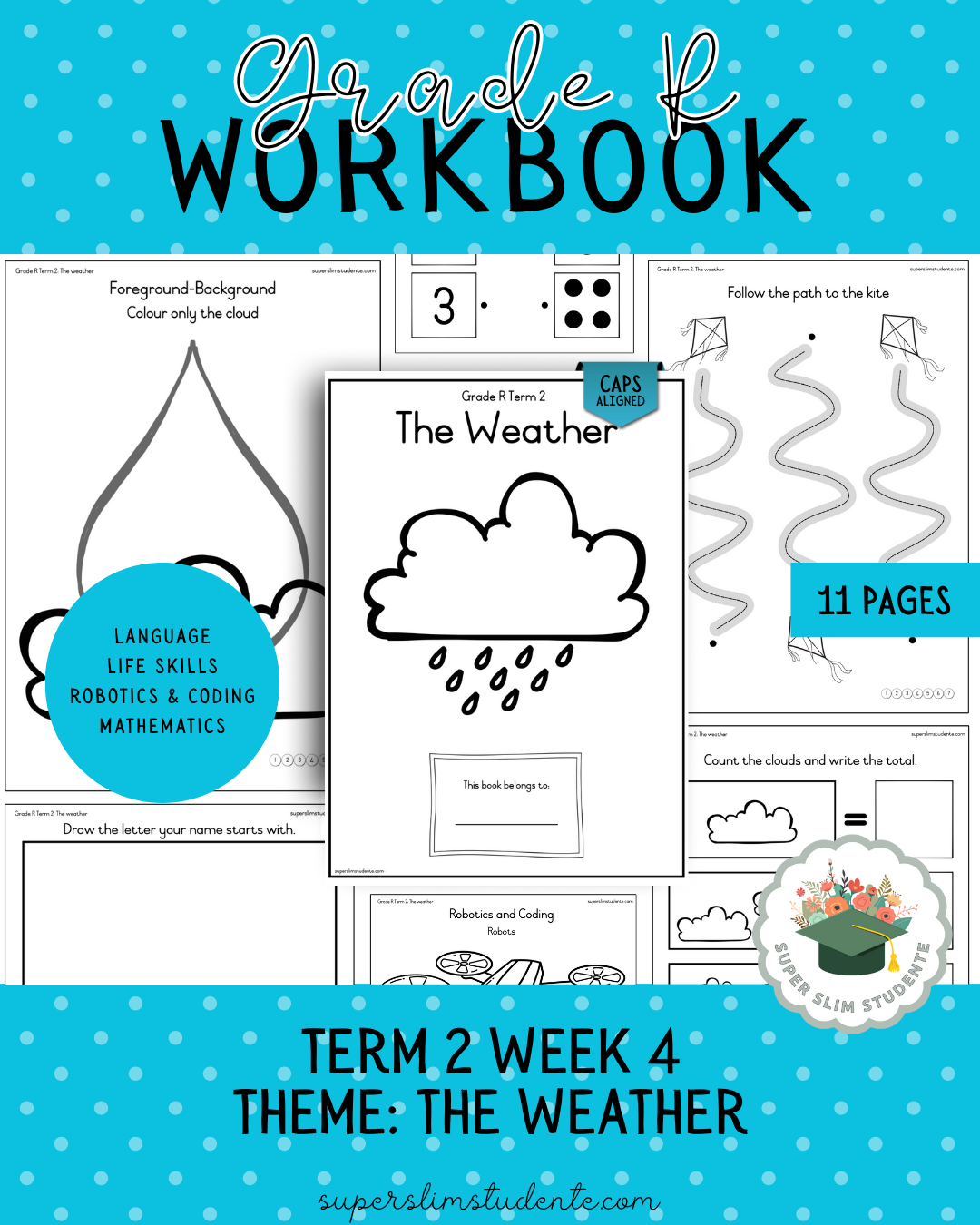Gr. R Term 2 Workbook: The Weather [Choose Language]
