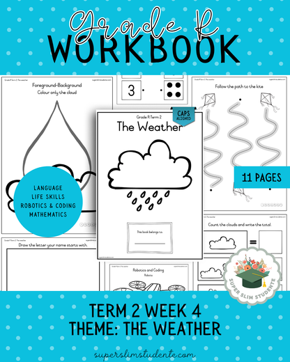 Gr. R Term 2 Workbook: The Weather [Choose Language]