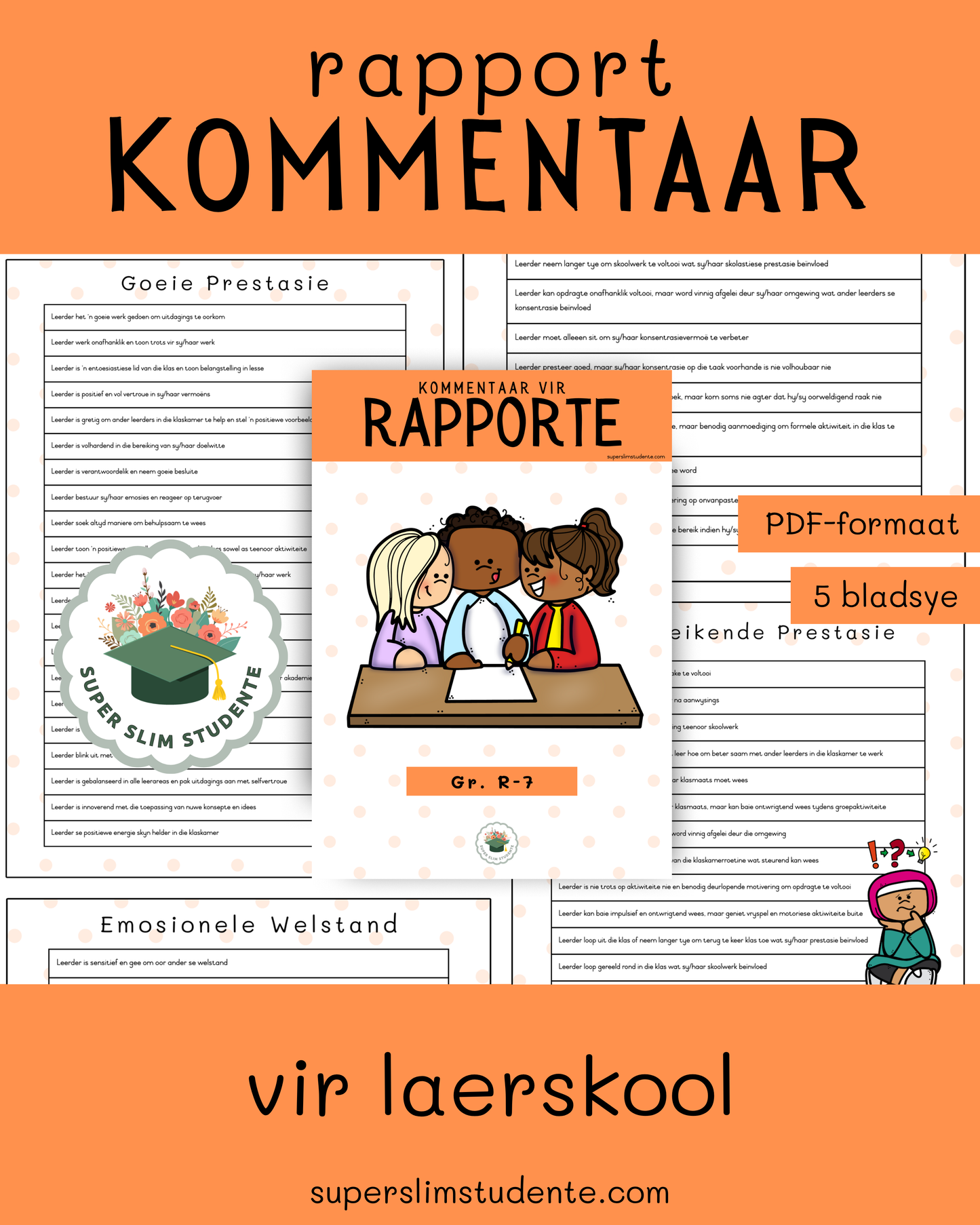 Report Comments: Primary School [Choose Language]