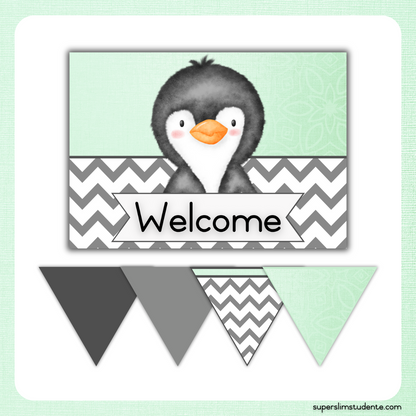 Mint Penguin Classroom Theme (Foundation Phase)