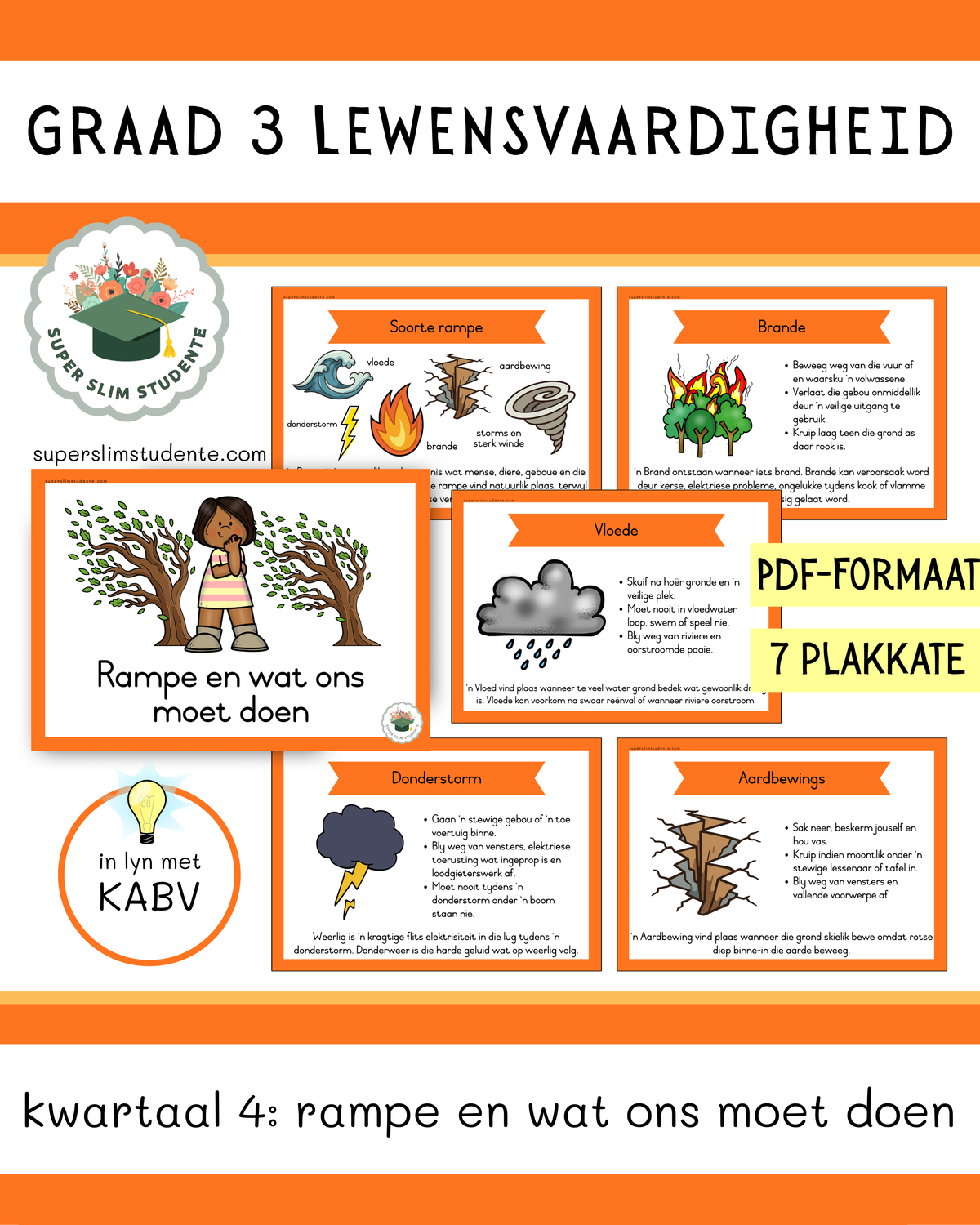 Grade 3 Term 4: Disasters and what we should do [Choose Language]
