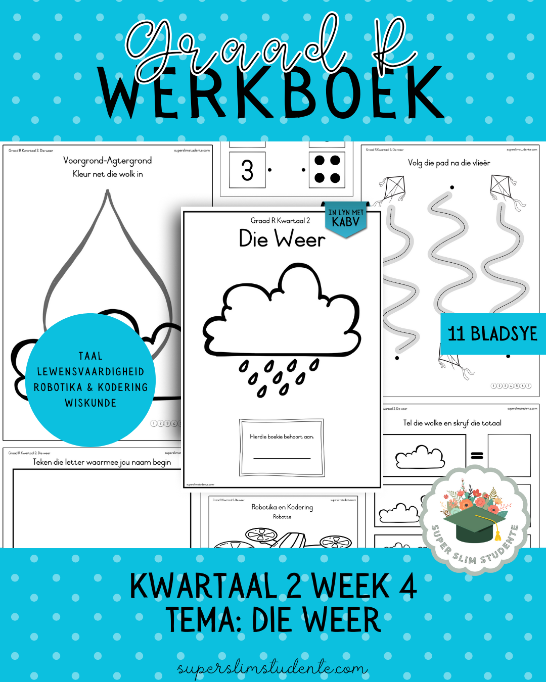 Gr. R Term 2 Workbook: The Weather [Choose Language]