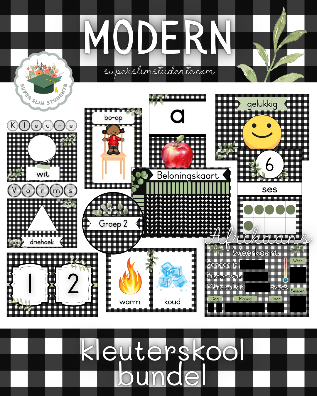 Modern Theme / Preschool Bundle [Choose Language]