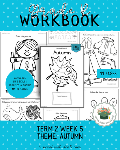 Gr. R Term 2 Workbook: Autumn [Choose Language]