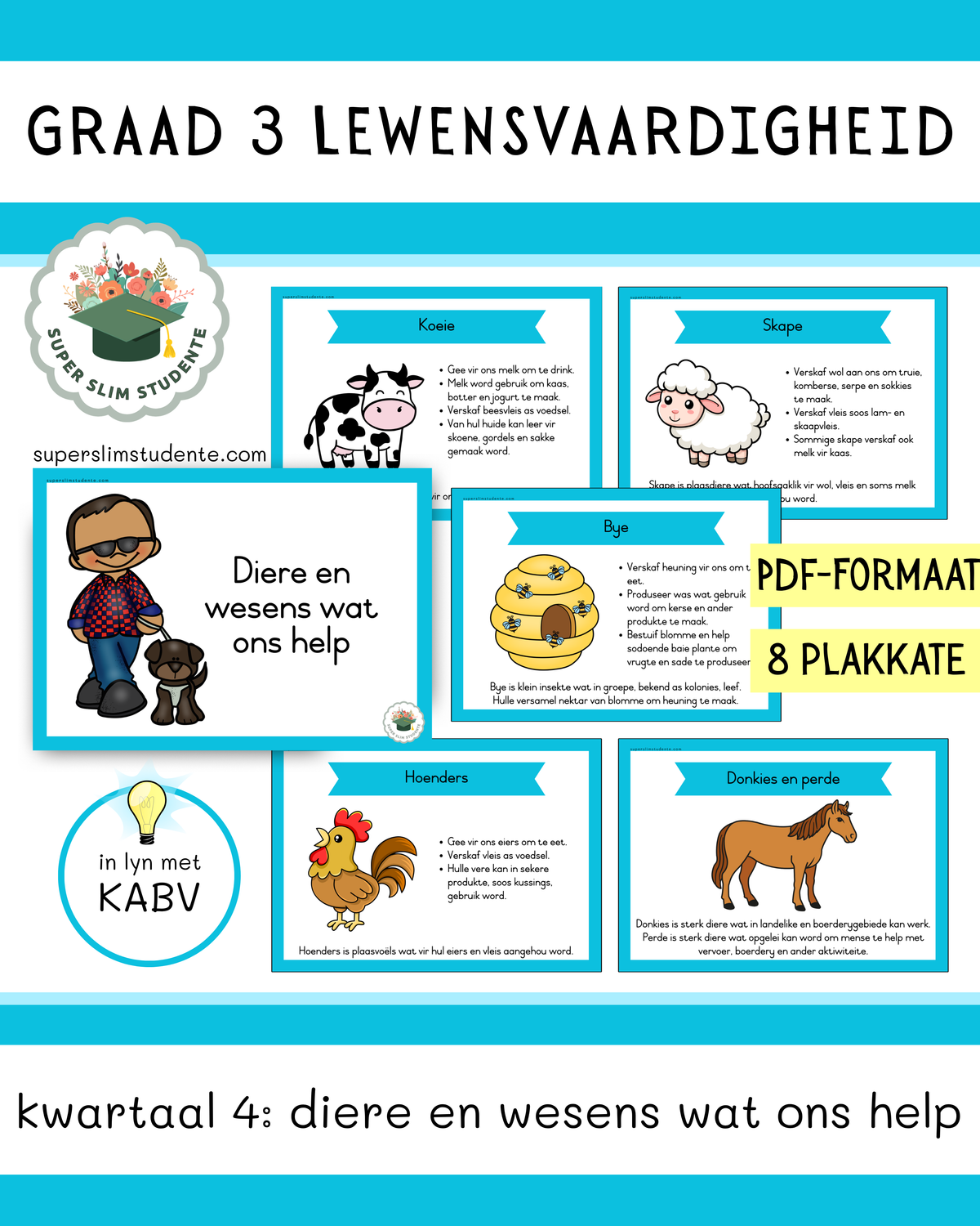Grade 3 Term 4: Animals and creatures that help us [Choose Language]