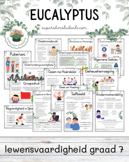 Eucalyptus Theme / Life Skills Grade 7 Bundle [Choose Language]