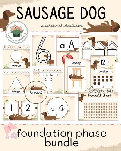 Sausage Dog Theme / Foundation Phase Bundle [Choose Language]
